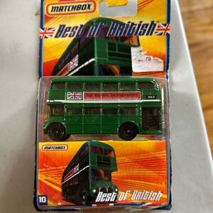NWT Match Box Best of British Green Double-Decker Bus